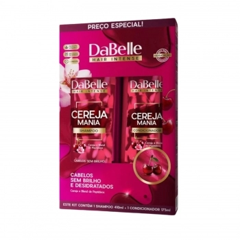 KIT SHAMPOO+CONDICIONADOR DABELLE 410/175ML CEREJA MANIA