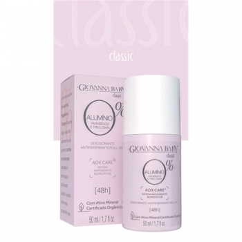 DESODORANTE ROLLON GIOVANNA BABY 50ML 0% ALUMINIO CLASSIC