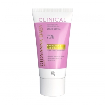 DESODORANTE EM CREME GIOVANNA BABY 60G CLINICAL ROSE