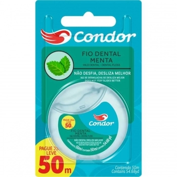 FIO DENTAL CONDOR 50M 3416 MENTA