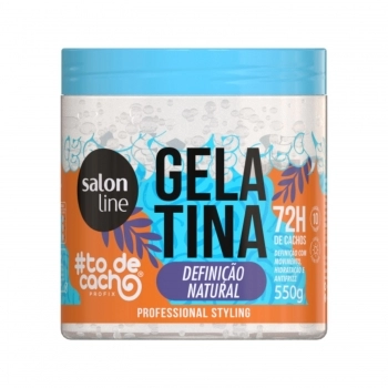 GELATINA SALON LINE 550G TO DE CACHO DEFINICAO NATURAL