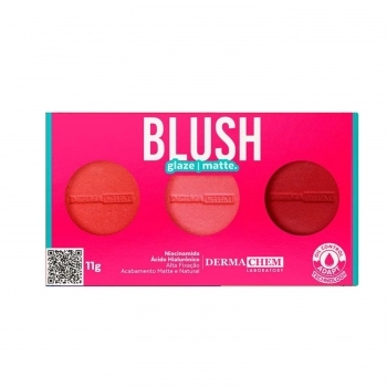 TRIO BLUSH DERMACHEM 11G GLAZE AND MATTE
