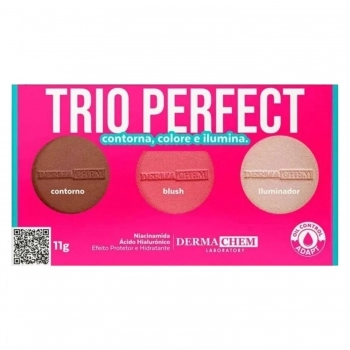 TRIO PERFECT DERMACHEM 11G CONTORNO BLUSH E ILUMINADOR