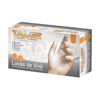 LUVA TALGE VINIL P 100UN SEM PO TIPO C