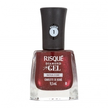 ESMALTE RISQUE DIAMOND GEL CHARLOTTE D ROMA METALIZADO SEM BLISTER