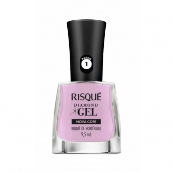 ESMALTE RISQUE DIAMOND GEL BUQUE D HORTENSIAS CREMOSO SEM BLISTER
