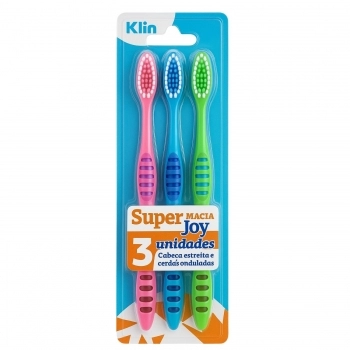 ESCOVA DENTAL MARCO BONI KLIN 9120 COMBO C 3UN SUPER JOY