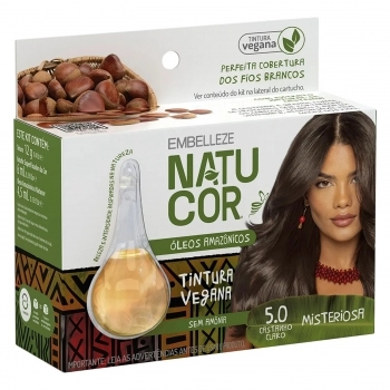 TINTURA NATUCOR 5.0 OLEOS AMAZONICOS CASTANHO CLARO