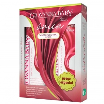 KIT SABONETE LIQUIDO INTIMO GIOVANNA BABY 200ML UNICA CLASSIC COM 2 UNIDADES