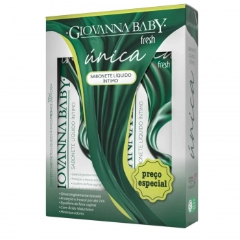 KIT SABONETE LIQUIDO INTIMO GIOVANNA BABY 200ML UNICA FRESH COM 2 UNIDADES