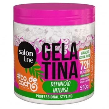 GELATINA SALON LINE 550G TO DE CACHO DEFINICAO INTENSA
