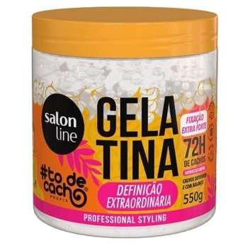 GELATINA SALON LINE 550G TO DE CACHO DEFINICAO EXTRAORDINARIA
