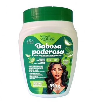 CREME TRATAMENTO CAPILAR FOLHA NATIVA 950G BABOSA PODEROSA 5010