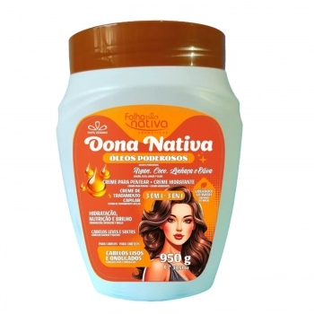 CREME DE TRATAMENTO FOLHA NATIVA 950G DONA NATIVA 5012