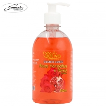 SABONETE LIQUIDO FOLHA NATIVA 500ML ROSAS VERMELHA E ROMA 27015