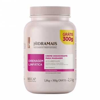 CR MASS HIDRAMAIS 1,8KG + 300G GRATIS ALTA LUBRIFICACAO DRENAGEM LINFATICA
