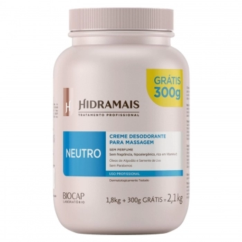 CREME MASSAGEM HIDRAMAIS 1,8KG + 300G GRATIS NEUTRO