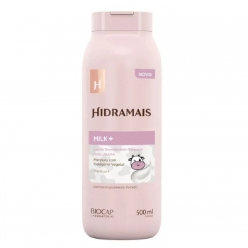 LOCAO HIDRADANTE CORPORAL HIDRAMAIS 500ML AVELUDADA MILK+