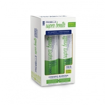 KIT SHAMPOO+CONDICIONADOR PROBELLE SUPER BONITA 250/250ML CRESPO BABOSA