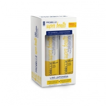 KIT SHAMPOO+CONDICIONADOR PROBELLE SUPER BONITA 250/250ML LISO JAPONESA