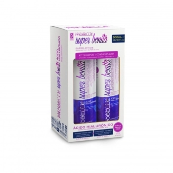KIT SHAMPOO+CONDICIONADOR PROBELLE SUPER BONITA 250/250ML ACIDO HIALURONICO