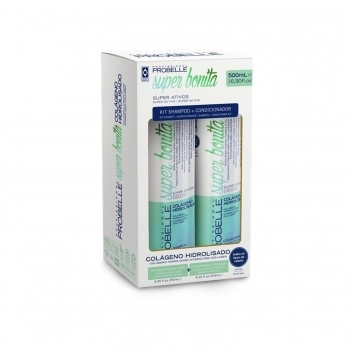 KIT SHAMPOO+CONDICIONADOR PROBELLE SUPER BONITA 250/250ML COLAGENO HIDROLISADO