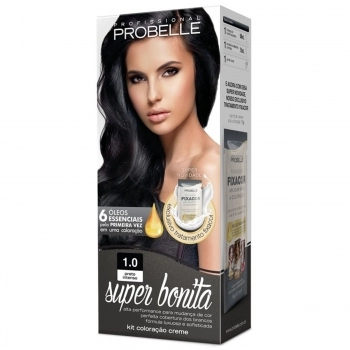 TINTURA PROBELLE SUPER BONITA KIT 1.0 PRETO INTENSO