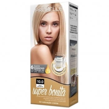 TINTURA PROBELLE SUPER BONITA KIT 10.0 LOURO CLARISSIMO