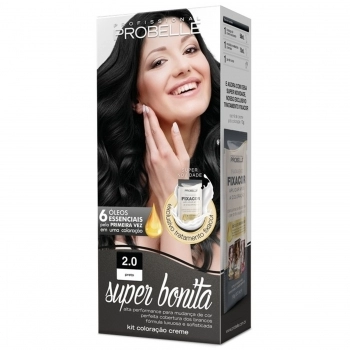 TINTURA PROBELLE SUPER BONITA KIT 2.0 PRETO