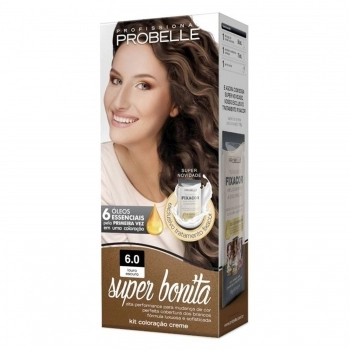 TINTURA PROBELLE SUPER BONITA KIT 6.0 LOURO ESCURO
