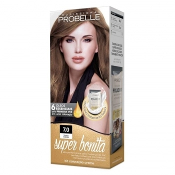 TINTURA PROBELLE SUPER BONITA KIT 7.0 LOURO MEDIO