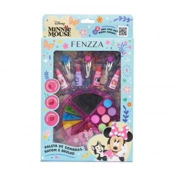 PALETA SOMBRA/BRILHO/BATOM/PRESILHA FENZZA MINNIE MOUSE DIS021