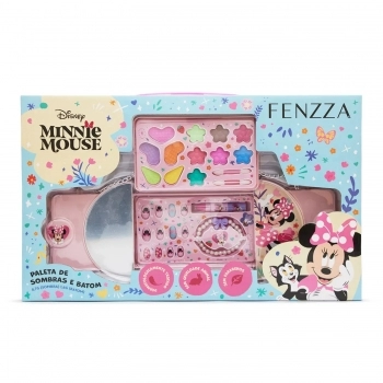 PALETA SOMBRA/BATOM/UNHA POSTIÇA FENZZA MINNIE MOUSE DIS059