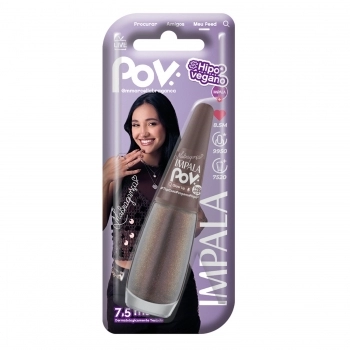 ESMALTE IMPALA POV TOP COAT GLOW UP COM BLISTER 1055