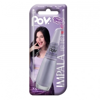 ESMALTE IMPALA POV CLEAN GIRL PEROLADO COM BLISTER 1063