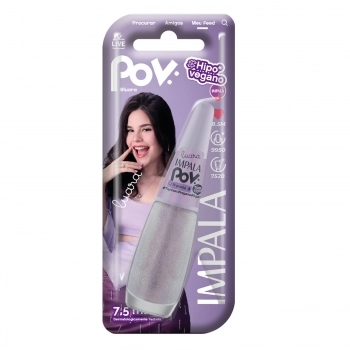 ESMALTE IMPALA POV TOP COAT TO PRONTA GLITER COM BLISTER 1064