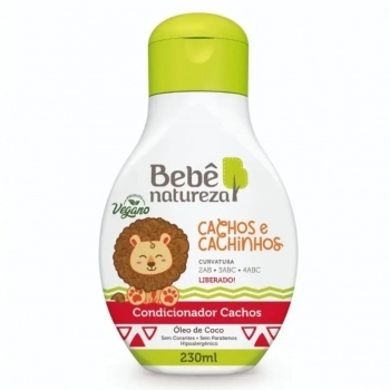 CONDICIONADOR BEBE NATUREZA 230ML CACHOS E CACHINHOS OLEO DE COCO