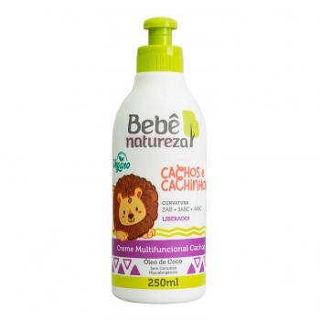 CREME MULTIFUNCIONAL BEBE NATUREZA 250 ML CACHOS E CACHINHOS OLEO DE COCO