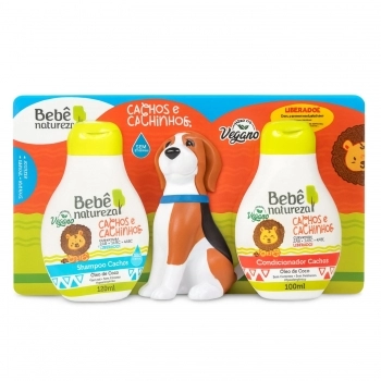KIT BEBE NATUREZA SHAMPOO+CONDICIONADOR CACHORRINHO 120/100ML CACHOS E CACHINHOS OLEO DE COCO