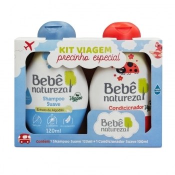 KIT BEBE NATUREZA SHAMPOO+CONDICIONADOR 120/100ML SUAVE