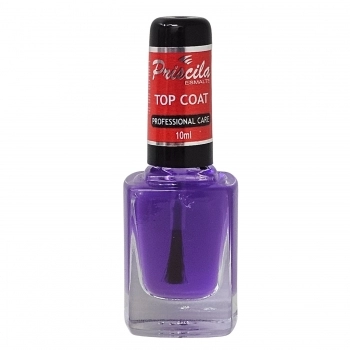 ESMALTE PRISCILA 10ML SEM BLISTER TRATAMENTO TOP COAT 3476