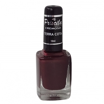 ESMALTE PRISCILA 10ML SEM BLISTER CREMOSO TERRA COTA 3452
