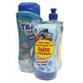 KIT SHAMPOO+CONDICIONADOR+CREME PENTEAR TRA LA LA 480/250/300ML NUTRIKIDS