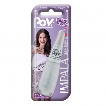ESMALTE IMPALA POV CLEAN GIRL PEROLADO COM BLISTER 1063