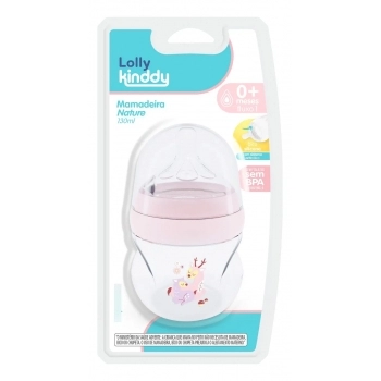 MAMADEIRA LOLLY KINDDY 30281 F NATURE AUREAFLOW1 130ML SILICONE BLISTER ROSA