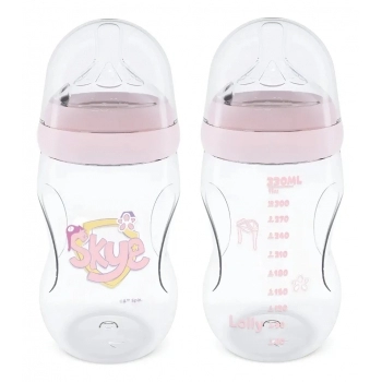 MAMADEIRA LOLLY KINDDY 30083 F FLOW3 PATRULHA CANINA 330ML SILICONE BLISTER ROSA