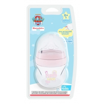 MAMADEIRA LOLLY KINDDY 30281 F FLOW1 PATRULHA CANINA 130ML SILICONE BLISTER ROSA