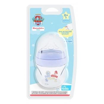 MAMADEIRA LOLLY KINDDY 30281 M FLOW1 PATRULHA CANINA 130ML SILICONE BLISTER AZUL