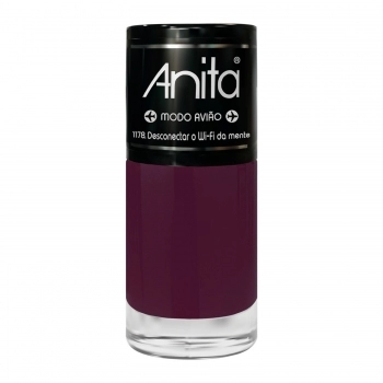 ESMALTE ANITA MODO AVIAO DESCONECTE O WIFI DA MENTE CREMOSO 1178