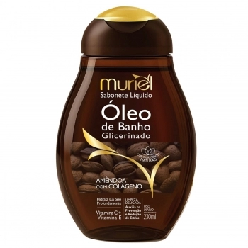 SABONETE LIQUIDO OLEO DE BANHO MURIEL 230ML GLICERINADO AMENDOA COLAGENO